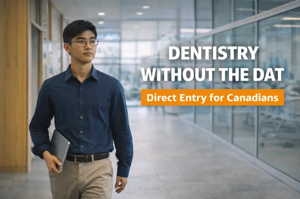 Canadian pre-dent student representing how dentistry without dat pathways in Australia allow qualified applicants to enter dental school based on GPA and interviews.