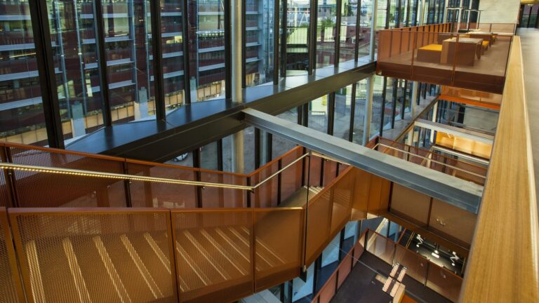 Inside a teaching building at Adelaide University